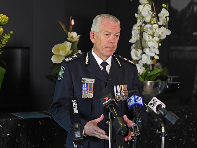SA Police Commissioner Grant Stevens said the death was “a tragedy”. Picture: Tom Huntley