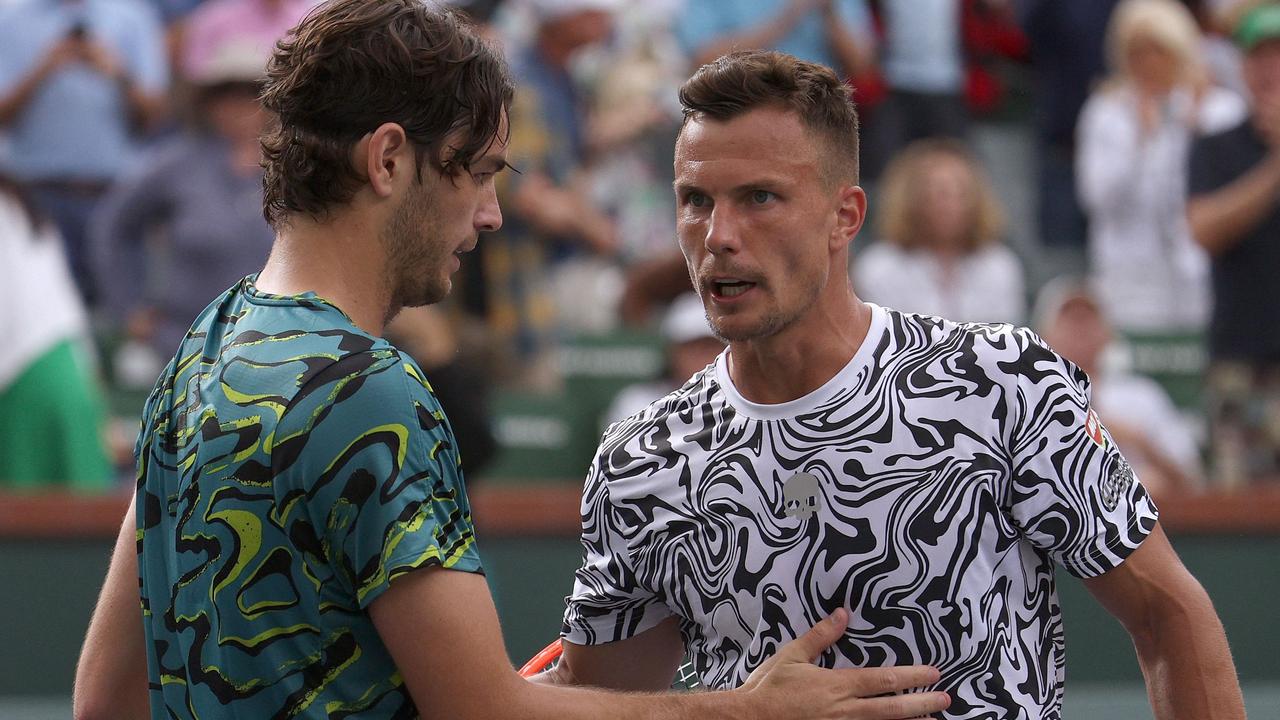 Taylor Fritz had the last laugh over Marton Fucsovics. (Photo by Harry How / GETTY IMAGES NORTH AMERICA / Getty Images via AFP)