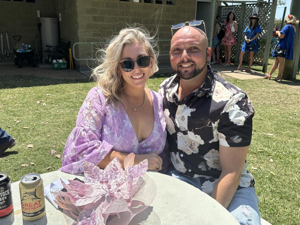 Racegoers at the Torbanlea Picnic Races.