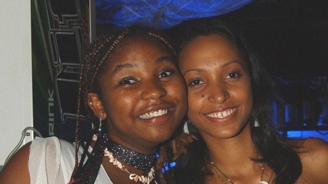 Svetlana Pinny and Samantha Johnson at Mantaz Club and Bar Pic Bryan Lynch AD266017