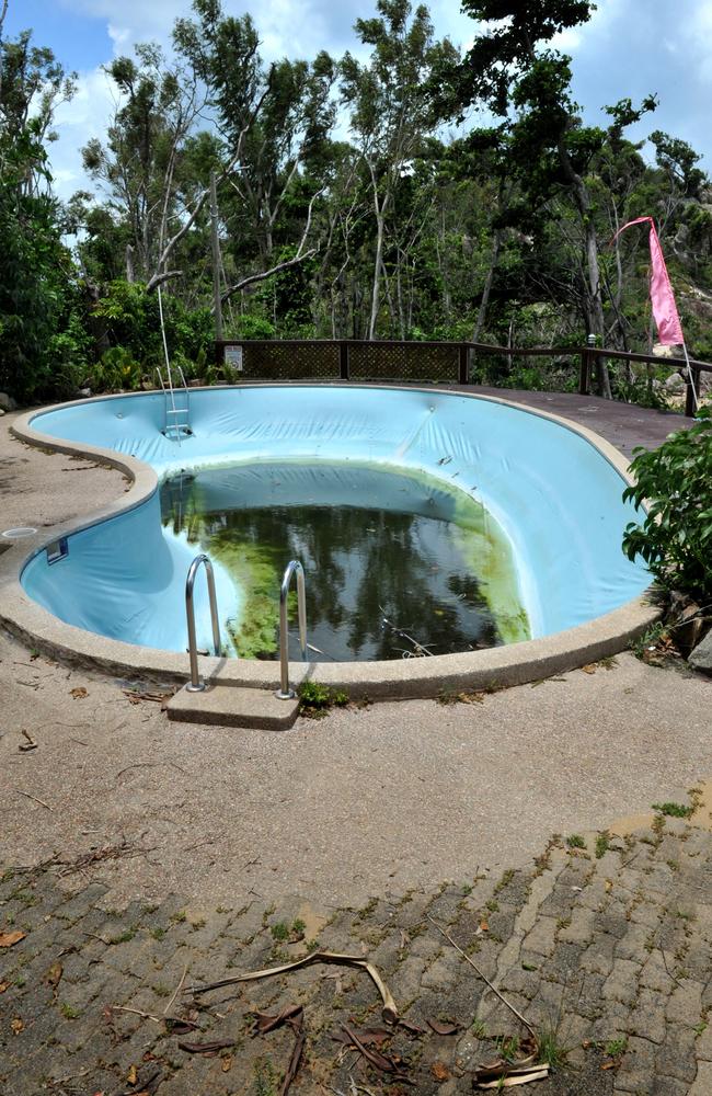 The abandoned Hinchinbrook Island resort after Cyclone Yasi. 