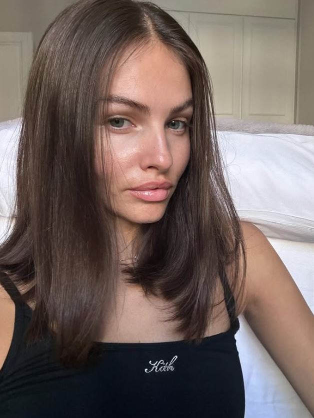 She’s now sporting long, dark locks. Picture: ThylaneBlondeau/Instagram