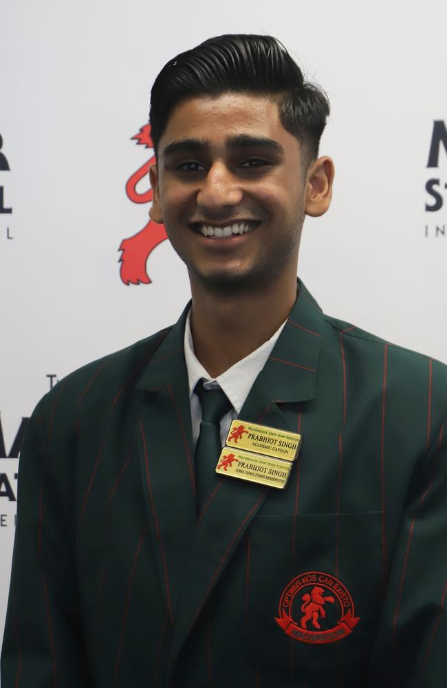 Prabhjot Singh, MacGregor State High School captain. Picture: Contributed