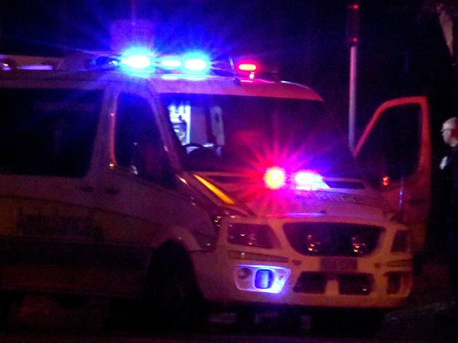 A suspicious fire at the Coolabah Motel on Bowen Rd in Rosslea, Townsville last night. Ambulance transported a man who was found across the road to hospital.