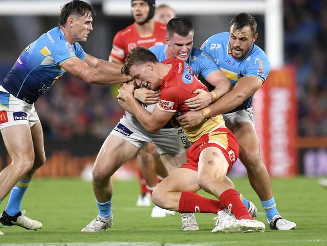 NRL photos. March 30, 2024. Jack Bostock of the Redcliffe Dolphins