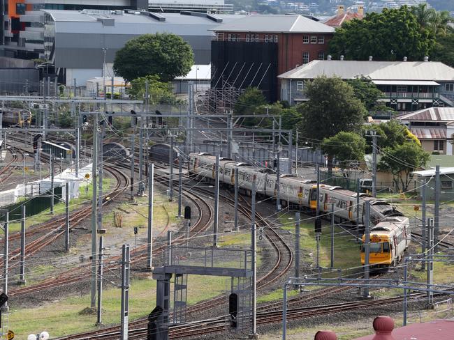 Roma Street Railway Station in Brisbane.