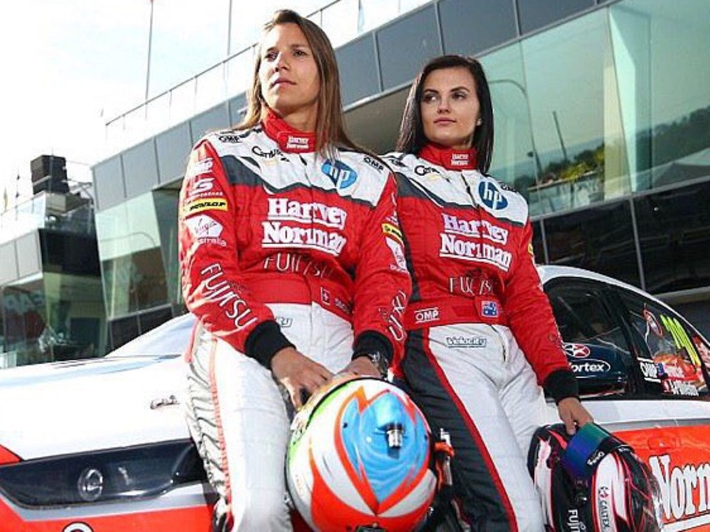 Renee Gracie with Simona de Silvestro.