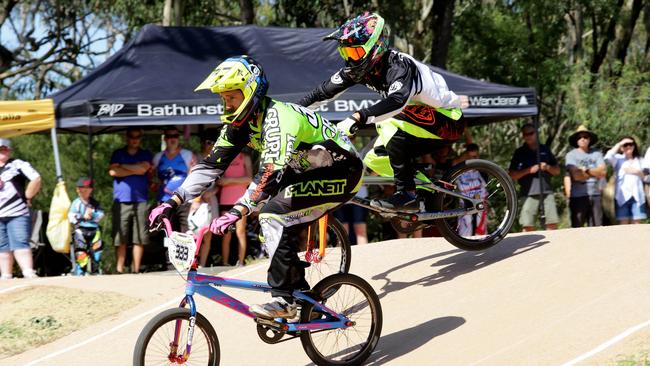 Action from the Castle Hill BMX Club's annual BMX Open.