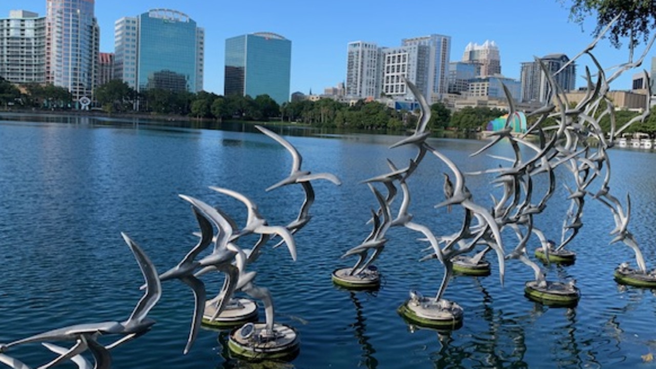 Some of the sculpture at Lake Eola park. Picture: Supplied