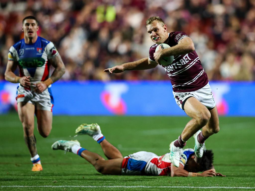 Tom Trbojevic had a day out against the Knights. Picture: NRL Photos