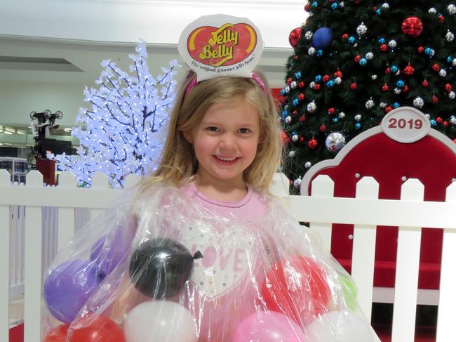 Ivy Fuller, 5, dressed a jellybeans. Photos: Jodie Callcott