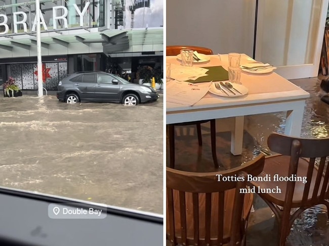 Sydney streets were hit by flash flooding over the weekend. Picture: Supplied.