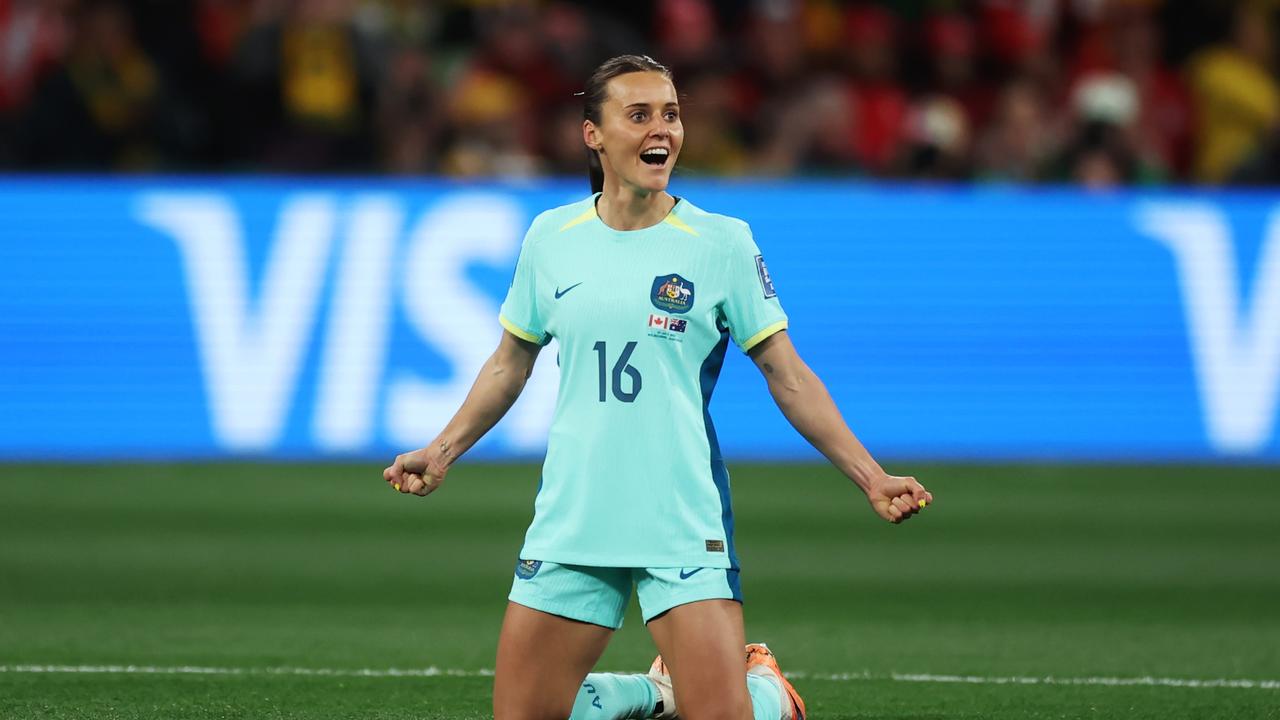 Hayley Raso scored three goals at the World Cup. Picture: Alex Grimm - FIFA/FIFA via Getty Images