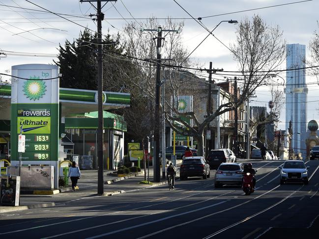 A BP petrol station in Melbourne earlier this month. Picture: NCA NewsWire / Andrew Henshaw