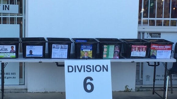 The practices are in operation at Division 6 booth at Beenleigh.