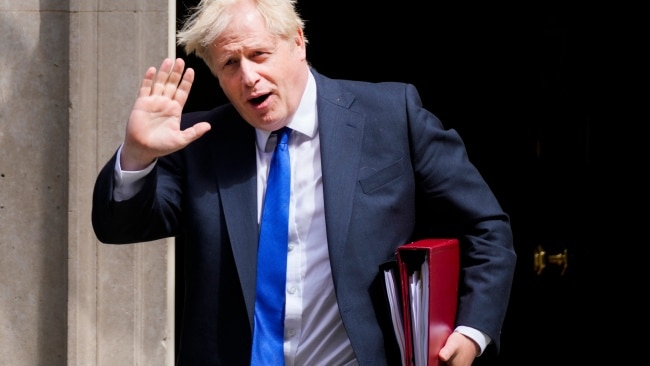 British Prime Minister Boris Johnson has again resisted calls to leave office, as 46 MPs call time. Picture: AP