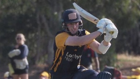 Davidson was immense with the bat for the Eagles on Saturday. Picture: West Torrens District Cricket Club