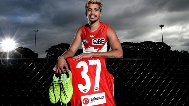 Sydney Swans debutant Elijah Taylor will wear Adam Goodes’ famous No. 37.