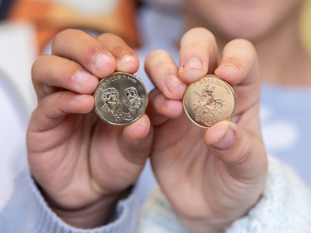 Australia Post released the Bluey Dollarbuck coin collection in partnership with the Royal Australian Mint and BBC Studios. Picture: supplied