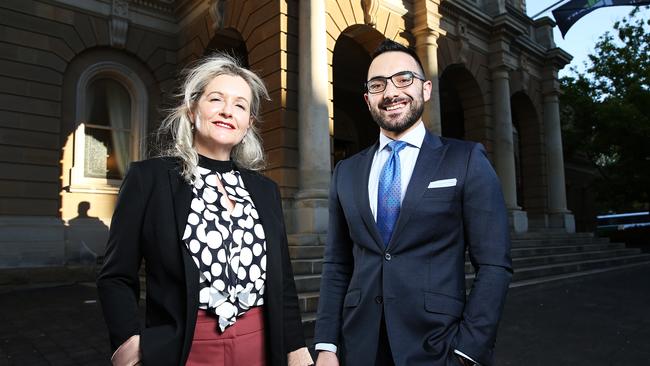 Aldermen Tanya Denison and Simon Behrakis. Picture: Zak Simmonds