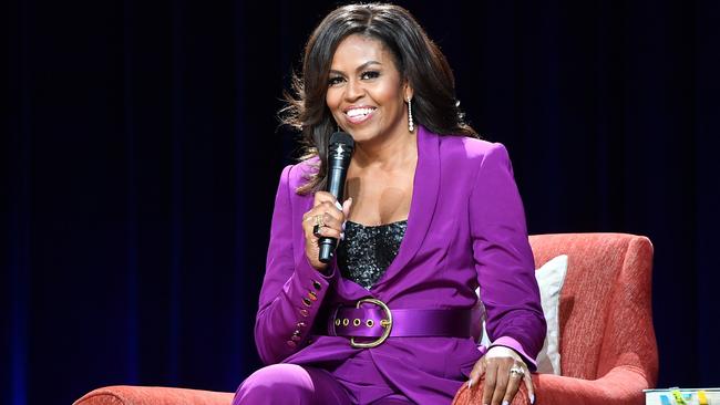 Michelle Obama on a speaking tour.