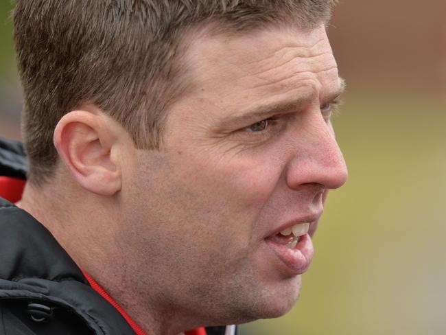 Nepean Football League: Devon Meadows v Tyabb at Glover Reserve, Devon Meadows. Devon Meadows coach Glenn Michie. Picture: AAP/ Chris Eastman