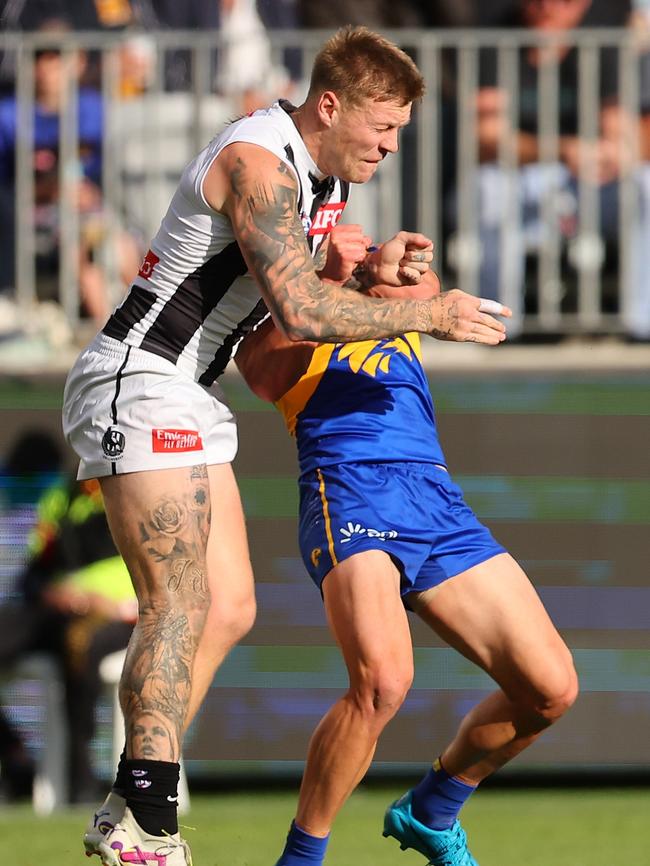 Jordan De Goey’s bump. Picture: Getty Images