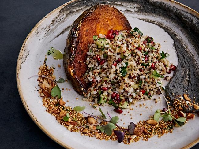 Spiced pumpkin salad.