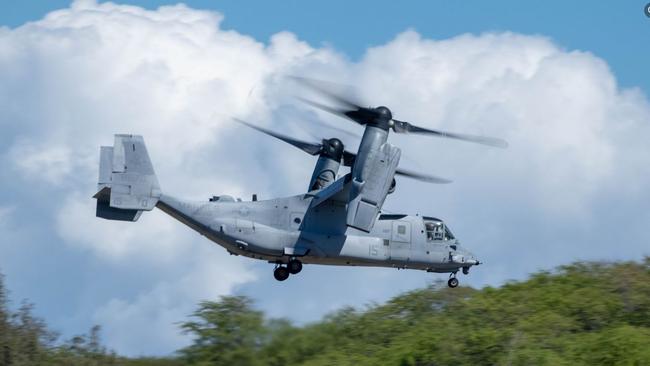 Osprey helicopters destined for Darwin. Picture: 1st Marine Aircraft Wing. Picture: 1st Marine Aircraft Wing.