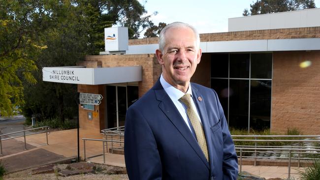 Nillumbik’s Cr Peter Clarke believes amalgamating Nillumbik and Banyule councils would help lower the cost of rates. Picture: Mark Wilson