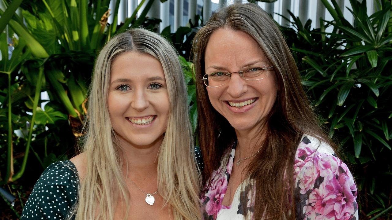 Ashleigh Barnes and Kylie Harding at Destination Gold Coast Stars of Tourism breakfast at Isoletto, The Star Gold Coast. Pic: Regina King