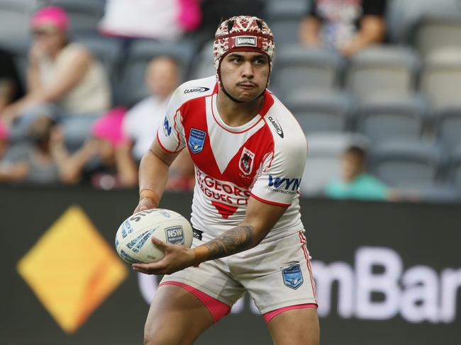 BrandonTikinauPicture: Warren Gannon Photography. NSWRL Junior Reps grand final, SG Ball Cup. St George Dragons vs Canterbury Bulldogs at CommBank Stadium, 27 April 2024.