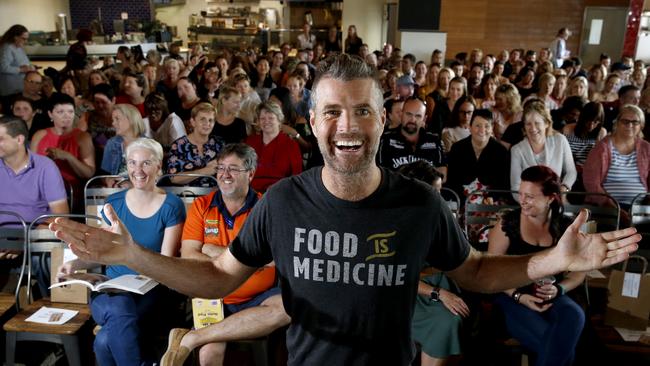 Chef and My Kitchen Rules host Pete Evans at a cooking workshop in Cairns. PICTURE: ANNA ROGERS