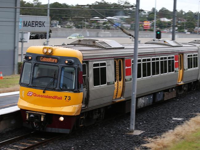 CMNEWS_Robert Dow, pictured outside Goodna train line this morning Thursday April 30th, 2015. Robert is a public transport lobbyist and is wanting upgrade for the current Goodna train station. Pictures: Jack Tran / The Courier Mail