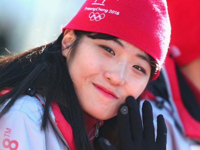 A volunteer smiles during the PyeongChang 2018 Olympic Village opening ceremony. Picture: Alexander Hassenstein/Getty Images