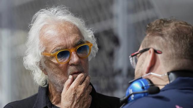 Flavio Briatore shut down suggestions surrounding the team principal’s resignation. (AP Photo/Darko Bandic)