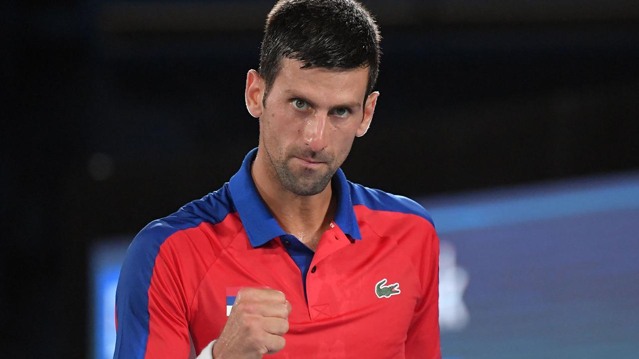 Djokovic is refusing to reveal his vaccination status. Picture: AFP