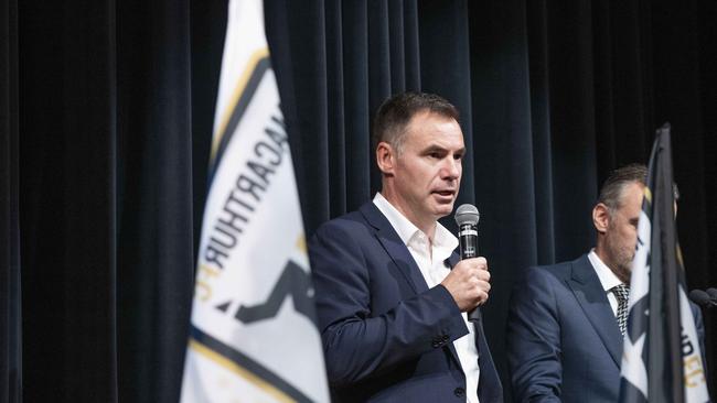 Ante Milicic at the launch of new A-League club Macarthur FC in Campbelltown. Picture: AAP