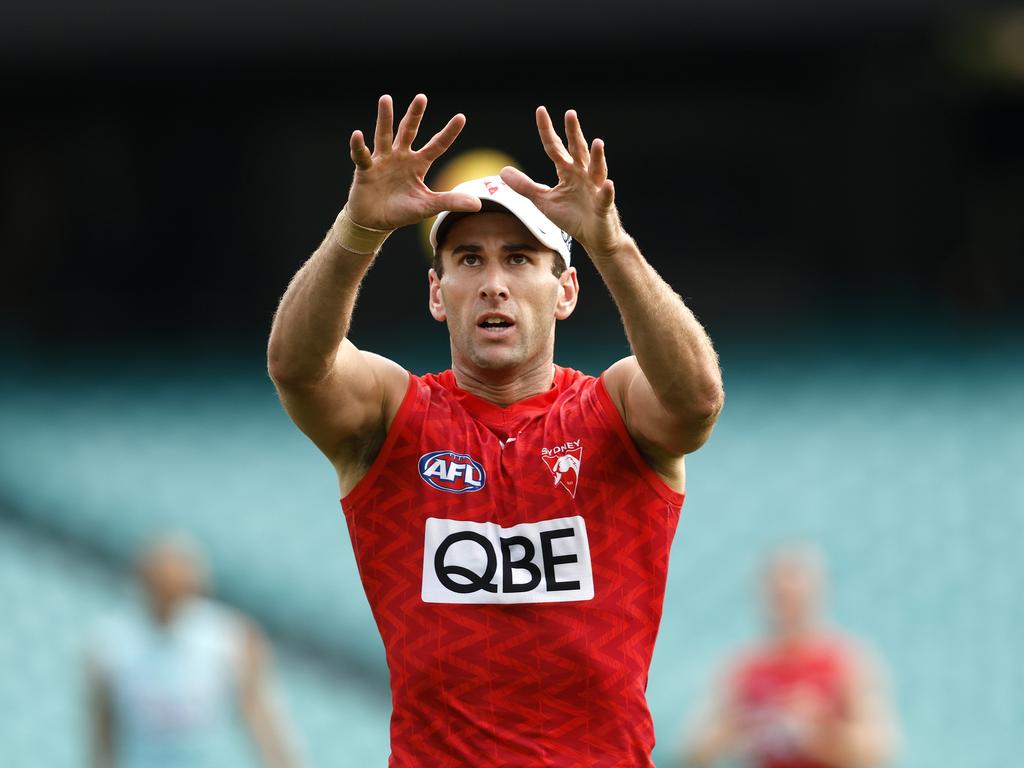 Robbie Fox during the Sydney Swans training session at the SCG. Picture: Phil Hillyard.