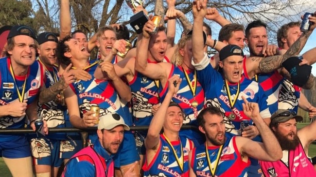 Bullioh won the 2018 Upper Murray Football League grand final, and followed up by winning the 2019 flag also. Picture: SUPPLIED