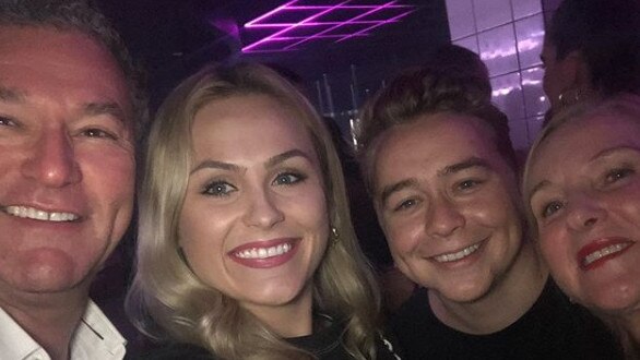 MP for Surfers Paradise John-Paul Langbroek (left), Kristen Oxenford, Jakob Gray and Mr Langbroek's wife Stacey at the opening of Asylum nightclub in Surfers Paradise on Friday night