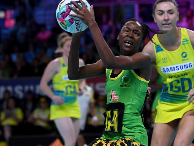 Shanice Beckford will partner with fellow Jamaican Jhaniele Fowler at the Fever. Picture: AAP Image/Joe Castro