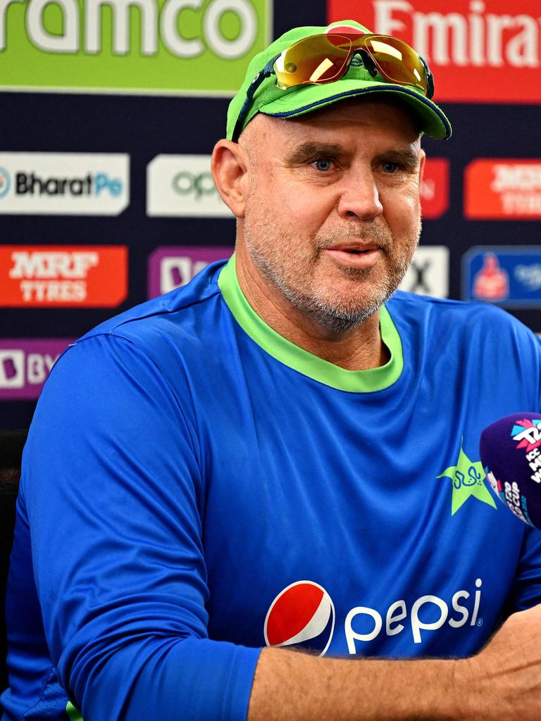 Matthew Hayden recently coached the Pakistan men’s team during the T20 World Cup in Australia, helping them to the final. (Photo by Saeed KHAN / AFP)