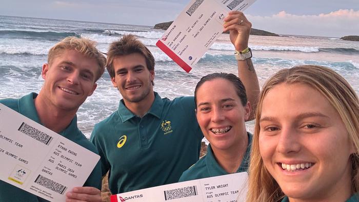 Tyler Wright, Molly Picklum, Jack Robinson and Ethan Ewing have officially qualified for surfing at Paris 2024