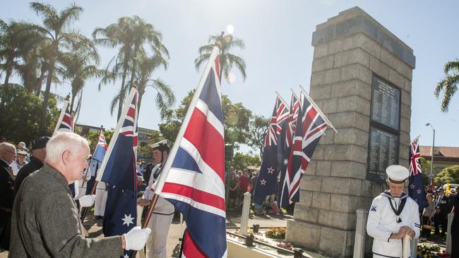 People have been urged not to gather at war memorials on Anzac Day.