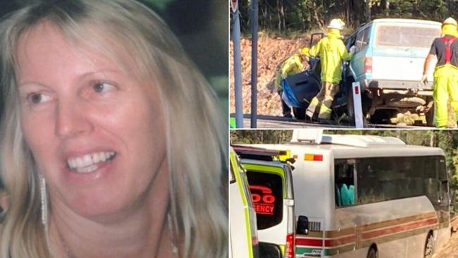 Jullie Laffey has been hailed a hero after a 4WD hit a school bus in a fatal crash.