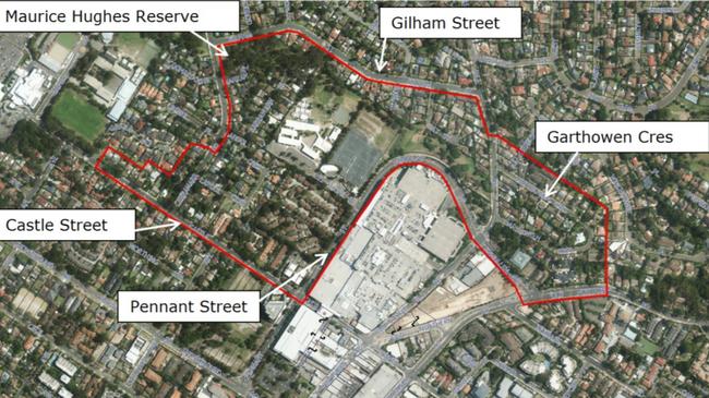 An overview of the Castle Hill North precinct.