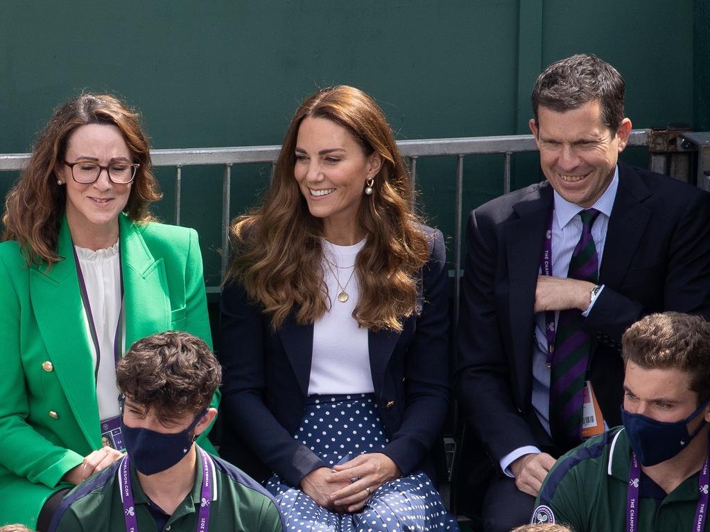 Middleton and Henman enjoyed watching Jamie Murray play. (Photo by AELTC/David Gray - Pool/Getty Images).