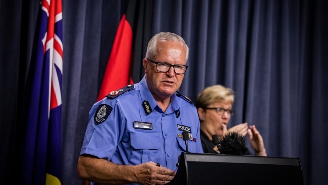 Police Commissioner Chris Dawson said a suspicious car led police to finding four-year-old Cleo Smith inside a locked Carnarvon home. Picture: NCA NewsWire / Tony McDonough