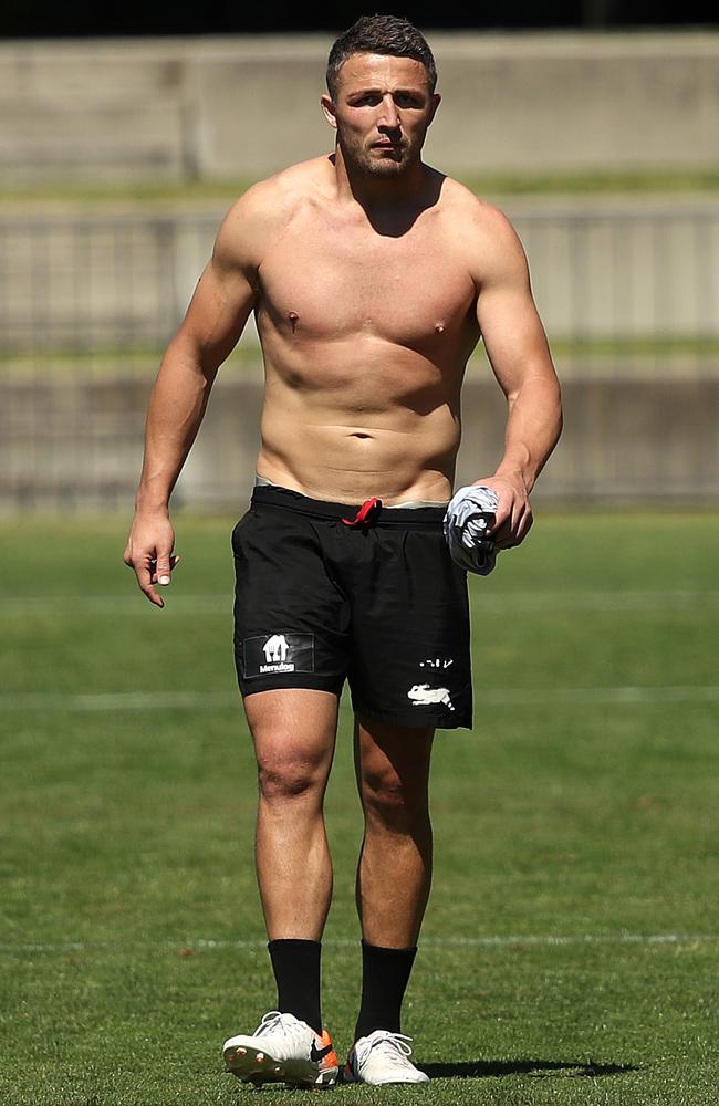 Sam Burgess has been has stood down from Souths Sydney’s coaching squad. Picture: Phil Hillyard